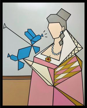 La baronne, Aurore Michel-Grégoire - Art contemporain, peinture.