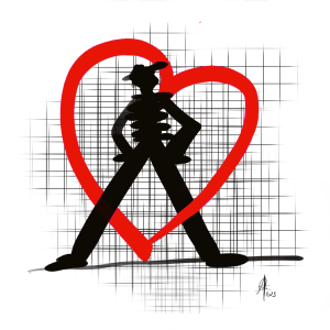Force du coeur (rouge)