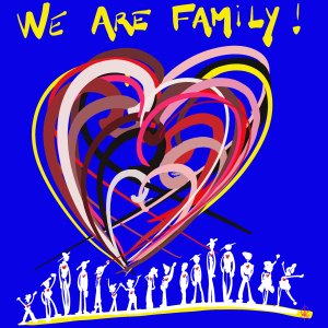 We are family (bleu)